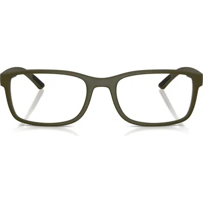 Prada Linea Rossa 53mm Pillow Optical Glasses In Green