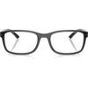 Prada Linea Rossa 53mm Pillow Optical Glasses In Gray