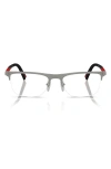 Prada Linea Rossa 53mm Semi Rimless Pillow Optical Glasses