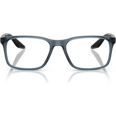 Prada Linea Rossa 54mm Pillow Optical Glasses In Gray