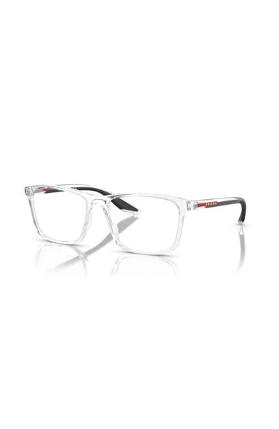 Prada Linea Rossa 54mm Rectangle Optical Glasses In Multi