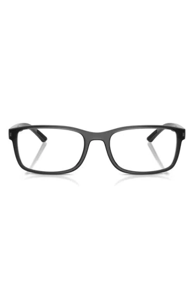 Prada Linea Rossa 55mm Pillow Optical Glasses In Blue