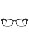 Prada Linea Rossa 55mm Pillow Optical Glasses In Black