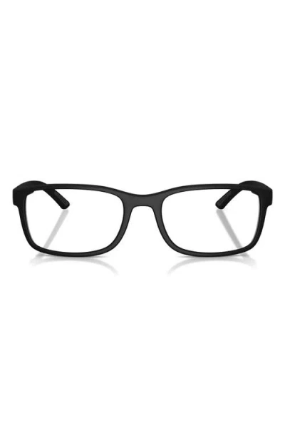 Prada Linea Rossa 55mm Pillow Optical Glasses In Black