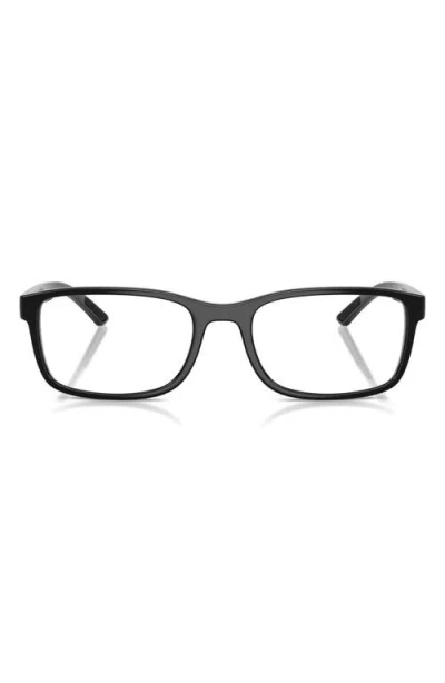 Prada Linea Rossa 55mm Pillow Optical Glasses In Black