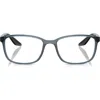 Prada Linea Rossa 55mm Pillow Optical Glasses In Blue