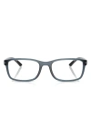 Prada Linea Rossa 55mm Pillow Optical Glasses In Gray