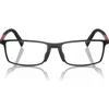 Prada Linea Rossa 55mm Rectangular Optical Glasses In Multi