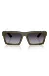 Prada Linea Rossa 55mm Rectangular Sunglasses