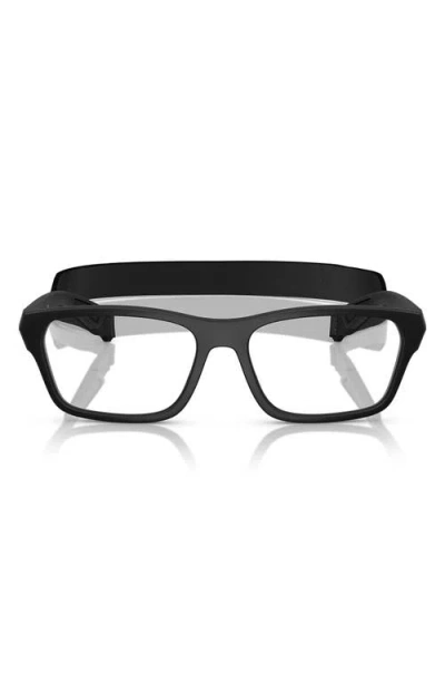 Prada Linea Rossa 56mm Pillow Optical Glasses In Black