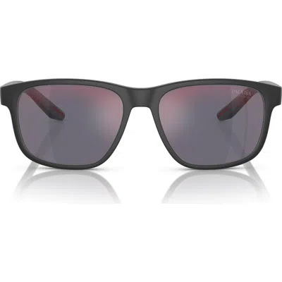 Prada Linea Rossa 56mm Pillow Sunglasses In Pattern
