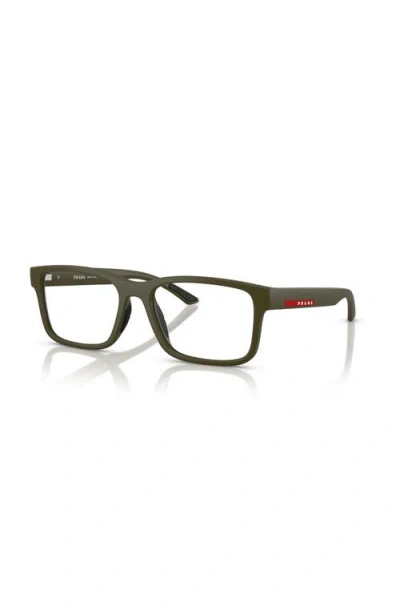 PRADA PRADA LINEA ROSSA 56MM RECTANGLE OPTICAL GLASSES