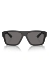 Prada Ps04zs Dg002g Nero Gommato Sunglasses In Rubber Black