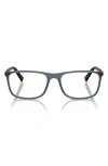Prada Linea Rossa 57mm Rectangular Optical Glasses In Multi