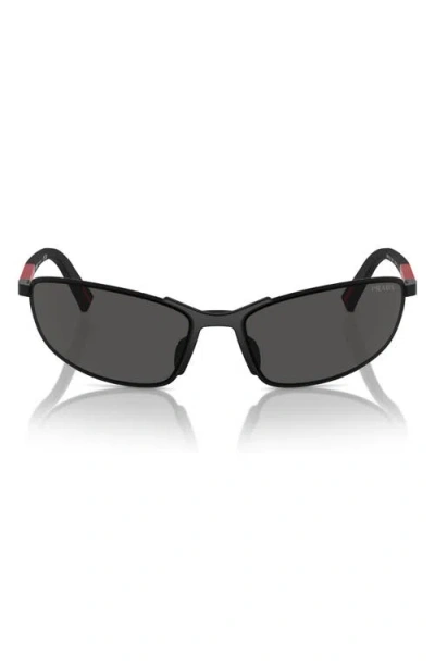 PRADA PRADA LINEA ROSSA 60MM IRREGULAR SUNGLASSES
