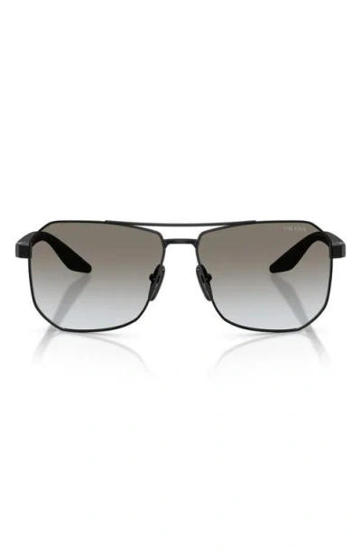 PRADA PRADA LINEA ROSSA 62MM GRADIENT PILOT SUNGLASSES