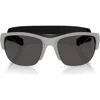 Prada Linea Rossa 69mm Pillow Sunglasses In Dark Grey