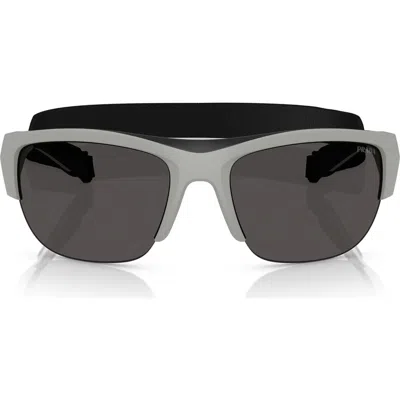 Prada Linea Rossa 69mm Pillow Sunglasses In Dark Grey