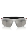 Prada Linea Rossa 96mm Gradient Pillow Sunglasses In Grey Mirror