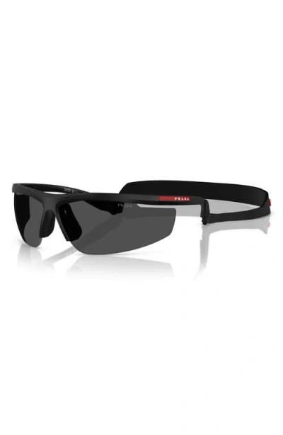 Prada Linea Rossa 96mm Pillow Sunglasses In Matte Black
