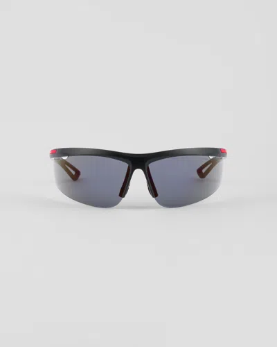 Prada Linea Rossa Active Sonnenbrille In Blue Lenses/purple
