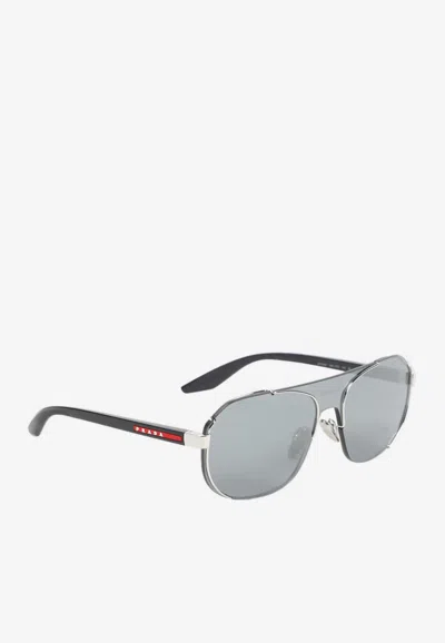 Prada Linea Rossa Aviator Sunglasses