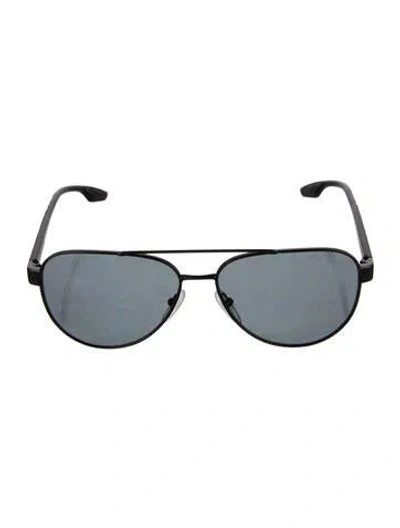 Pre-owned Prada Linea Rossa Aviator Sunglasses In Black