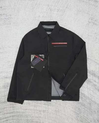 Pre-owned Prada Linea Rossa Aw19 Lr-mx009 Gore-tex Jacket In Black