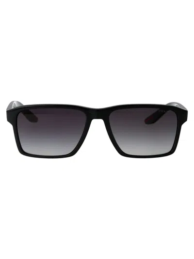 Prada Linea Rossa Black Injected Sunglasses