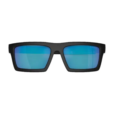 PRADA PRADA LINEA ROSSA BLUE MIRROR PILOT MEN'S SUNGLASSES PS 02ZSU 1BO08R 58