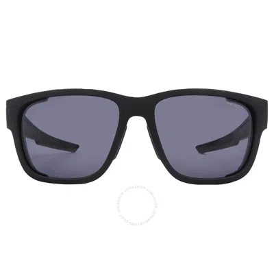 Prada Linea Rossa Blue Square Men's Sunglasses Ps 07ws Dg009r 59 In Black / Blue