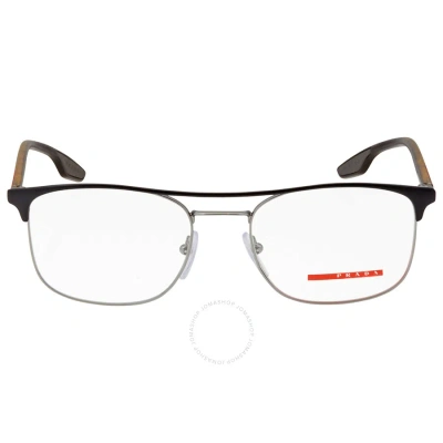 Prada Linea Rossa Clear Demo Pillow Men's Eyeglasses Ps 50nv 09i1o1 54 In N/a