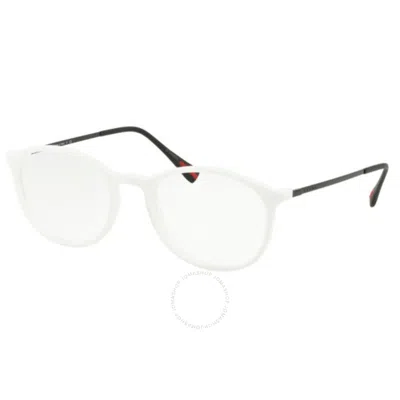 Prada Linea Rossa Demo Oval Men's Eyeglasses Ps 04hv Twk1o1 51 In White