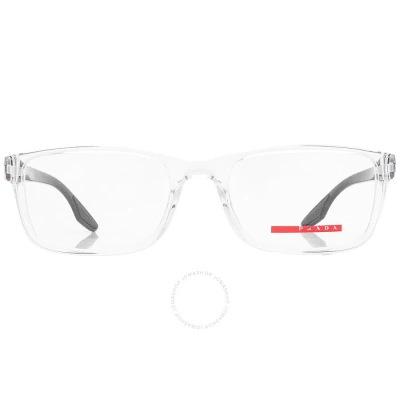 Prada Linea Rossa Demo Pilot Men's Eyeglasses Ps 09ov 2az1o1 53 In Transparent