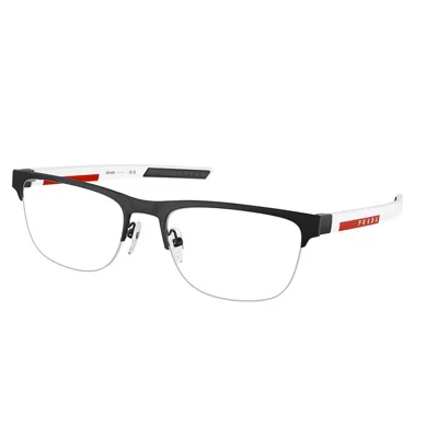 Prada Linea Rossa Demo Pilot Men's Eyeglasses Ps 51qv Dg01o1 57 In Black