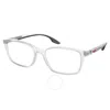 Prada Linea Rossa Demo Rectangular Men's Eyeglasses Ps 01pv 11h1o1 56
