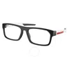 Prada Linea Rossa Demo Rectangular Men's Eyeglasses Ps 08ov 14q1o1 57
