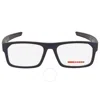 Prada Linea Rossa Demo Rectangular Men's Eyeglasses Ps 08ov Ur71o1 55