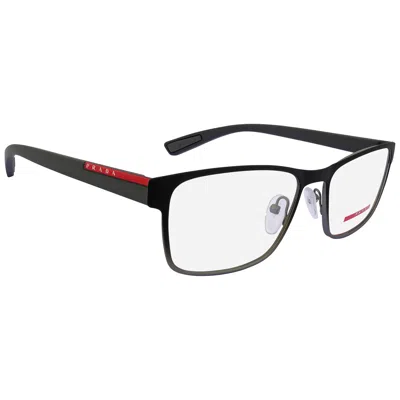 Prada Linea Rossa Demo Rectangular Men's Eyeglasses Ps 50gv U6u1o1 55 In Yellow