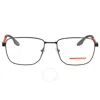 Prada Linea Rossa Demo Rectangular Men's Eyeglasses Ps 50ov 1ab1o1 55