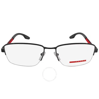 Prada Linea Rossa Demo Rectangular Men's Eyeglasses Ps 51ov 1ab1o1 56