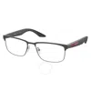 Prada Linea Rossa Demo Rectangular Men's Eyeglasses Ps 51pv 06p1o1 56