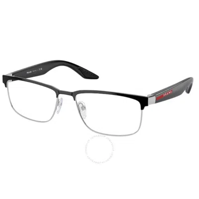 Prada Linea Rossa Demo Rectangular Men's Eyeglasses Ps 51pv Dg01o1 54