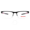 Prada Linea Rossa Demo Rectangular Men's Eyeglasses Ps 51qv 1bo1o1 57
