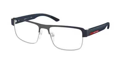 Prada Linea Rossa Demo Rectangular Men's Eyeglasses Ps 51rv Tfy1o1 54 In Brown