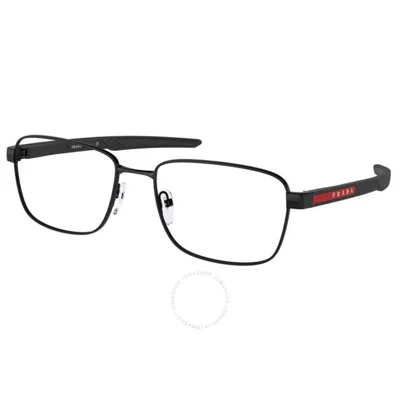 Prada Linea Rossa Demo Rectangular Men's Eyeglasses Ps 54ov 1bo1o1 57