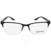 Prada Linea Rossa Demo Rectangular Men's Eyeglasses Ps 55ov Dg01o1 54