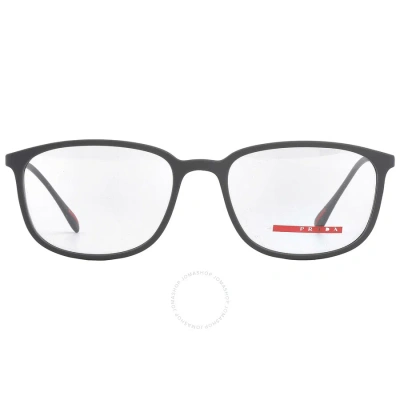 Prada Linea Rossa Demo Rectangular Men's Eyeglasses Ps03hv Tfz1o1 55 In Grey