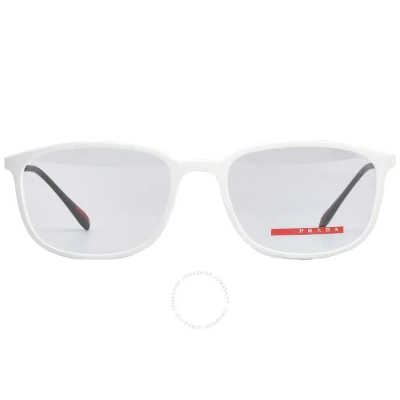Prada Linea Rossa Demo Rectangular Men's Eyeglasses Ps03hv Twk1o1 53 In White