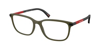 Prada Linea Rossa Demo Square Men's Eyeglasses Ps 02rv 15x1o1 54 In Brown